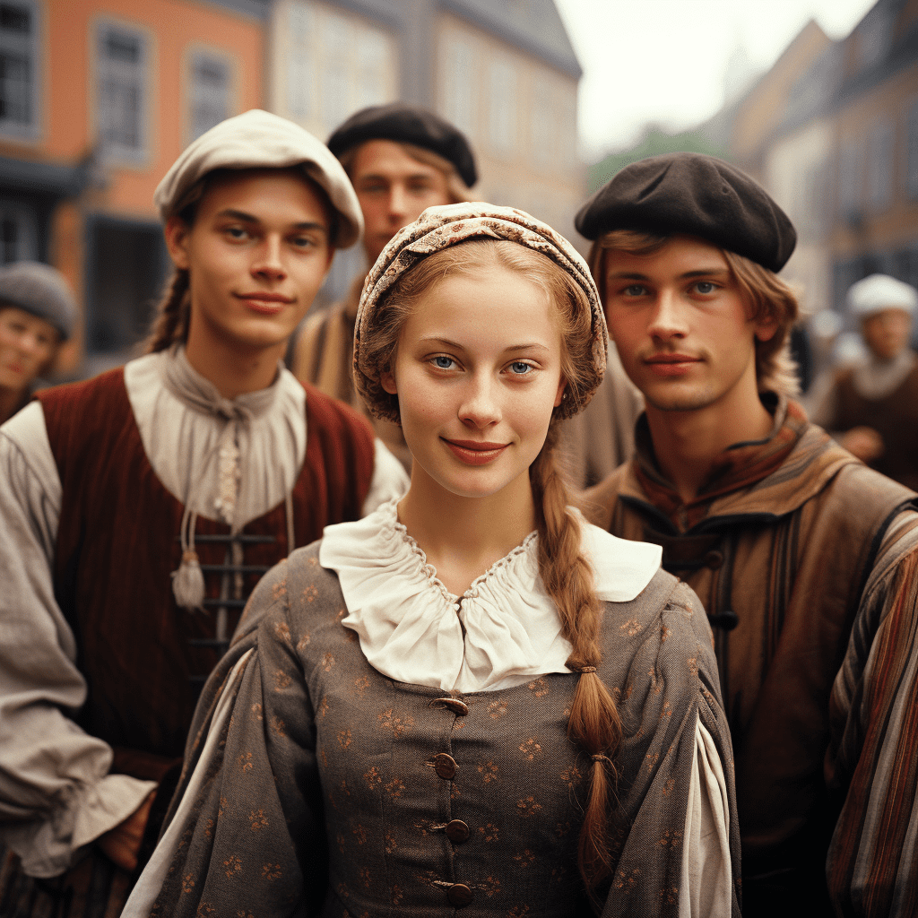жители средневековой Дании